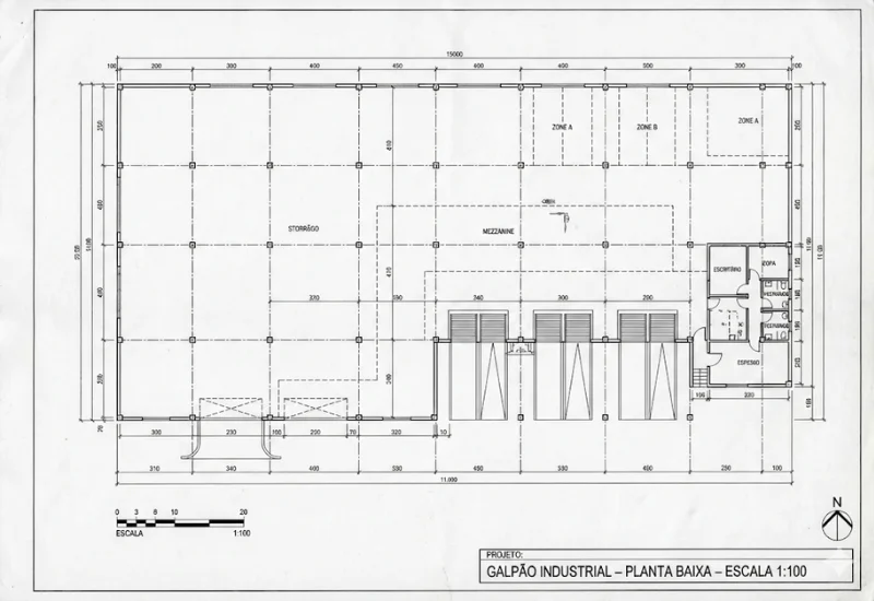 Planta Baixa Kitnet Compacta - Projeto Técnico